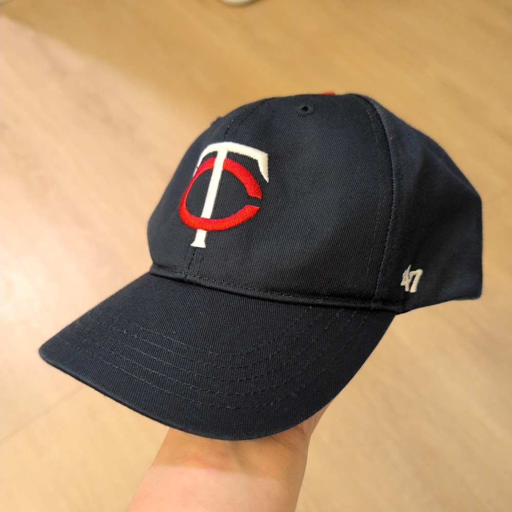 47 Brand Minnesota Twins Kids MLB Snapback Hat Navy Blue TC Logo Baseball Cap